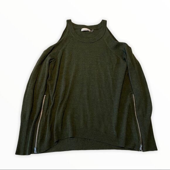 Ramy Brook Cold Shoulder Side Zipper w Sheer Panel - Picture 1 of 6